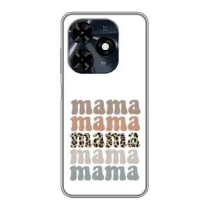 Чохли для мами на TECNO Spark 20c (Текстовий колаж мама)