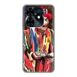 Бренднові Чохли для TECNO Spark 20c - (PREMIUMPrint) (Mario LV)