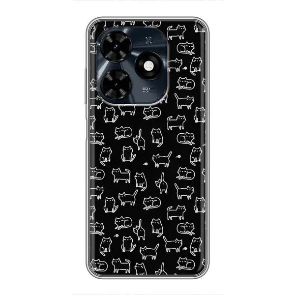 Чохол з принтом «Маленькі котики» для TECNO Spark 20c Чохол з принтом «Маленькі котики» для TECNO Spark 20c