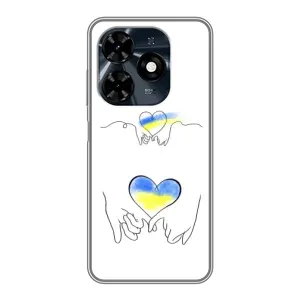 Чохол для Патріота України TECNO Spark 20c - (AlphaPrint) (Мир Україні)