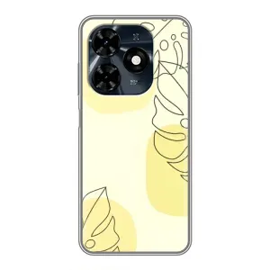 Силиконовый чехол с принтом в цветах на TECNO Spark 20c
