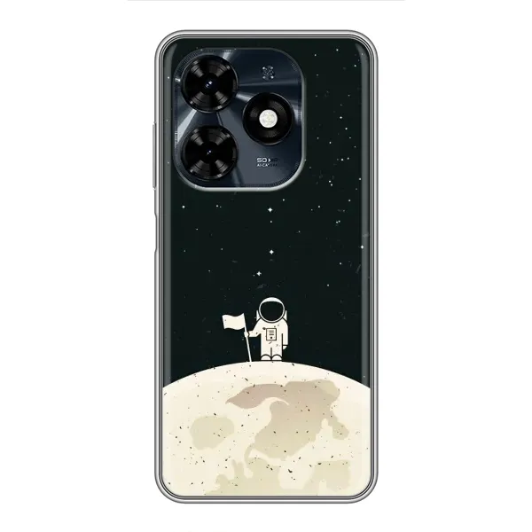 Чохол з принтом «На місяці» для TECNO Spark 20c