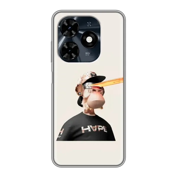 Чехол с принтом «обезьяна NFT в очках» для TECNO Spark 20c