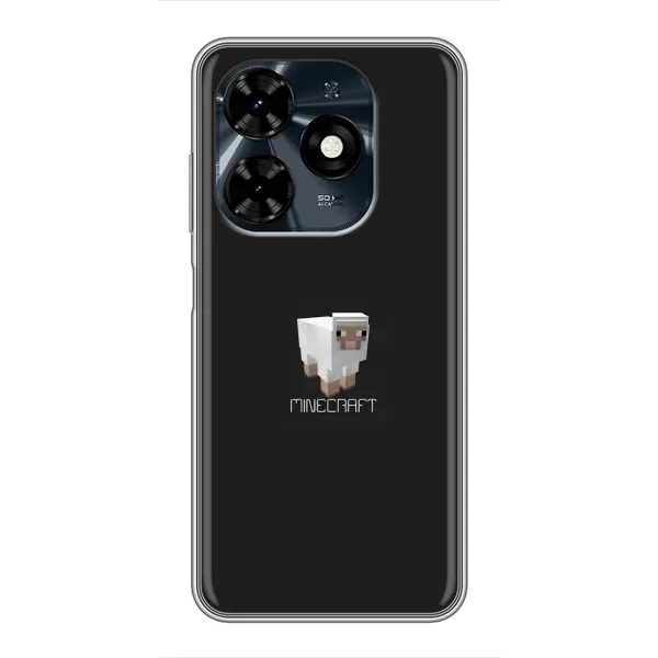 Чехол с принтом «Овечка Майнкрафт» для TECNO Spark 20c