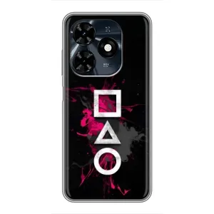 Чохол Гра в кальмара для TECNO Spark 20c (Символи Гра кальмара)