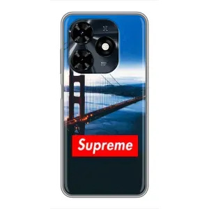 Чеохол для TECNO Spark 20c з картинкою Supreme (AlphaPrint) (Стиль Supreme)