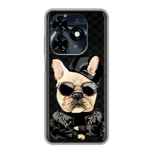 Чохли з крутими принтами для TECNO Spark 20c - (PREMIUMPrint) (Стильна собака)