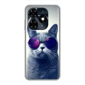 Чохол з принтом для TECNO Spark 20c (AlphaPrint) Модні коти (Стильний кіт)