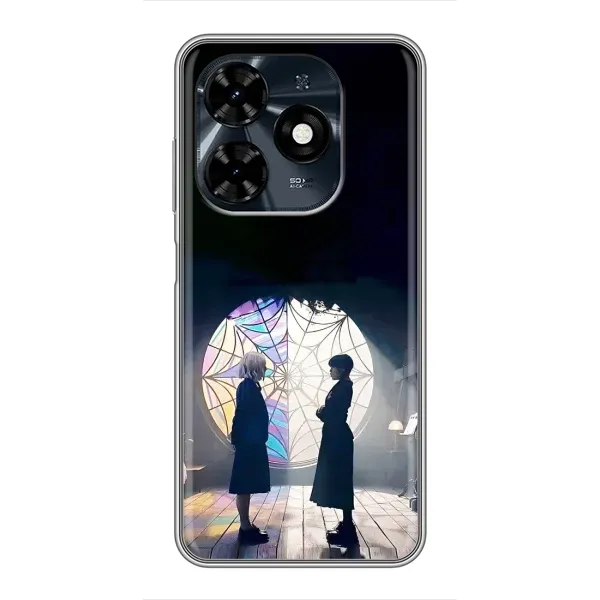 Чохол з принтом «Венздей та Інід» для TECNO Spark 20c