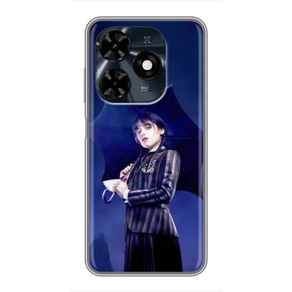 Чохол з принтом «Венсдей» для TECNO Spark 20c
