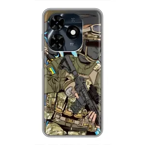 Чехлы с картинкой ЗСУ для TECNO Spark 20c (AlphaPrint)