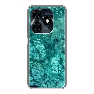 Мраморний чехол на TECNO Spark 20c (VPrint) (Зелений мрамор)
