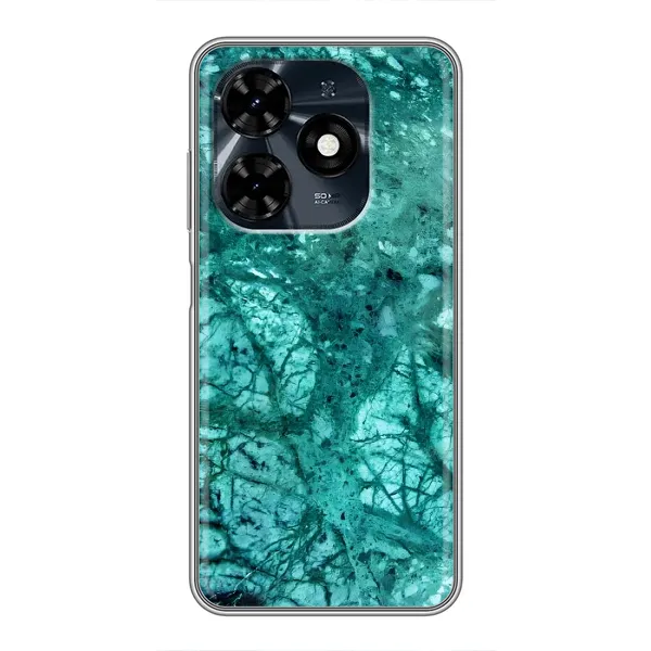 Чохол з принтом «Зелений мрамор» для TECNO Spark 20c Чохол з принтом «Зелений мрамор» для TECNO Spark 20c