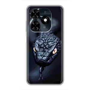Чохол з принтом «Чорна змія» для TECNO Spark 20c
