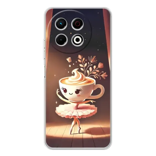 Чохол з принтом «Балерина капучина» для TECNO Spark 30 Pro