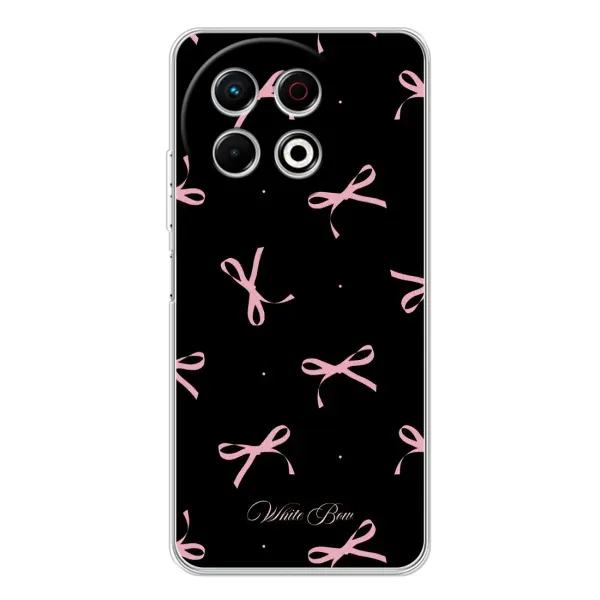Чехол с принтом «Банты на черном» для TECNO Spark 30 Pro Чехол с принтом «Банты на черном» для TECNO Spark 30 Pro