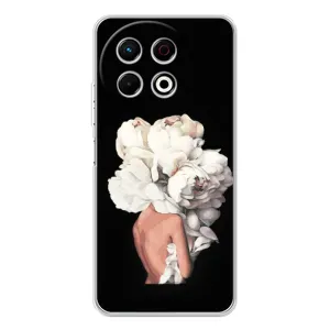 Чехлы (ART) Цветы на TECNO Spark 30 Pro (VPrint) (Білі квіти)