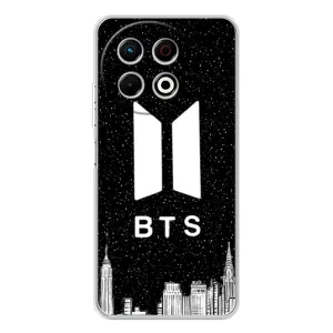 Чохли BTS для TECNO Spark 30 Pro (AlphaPrint) (БТС Лого)