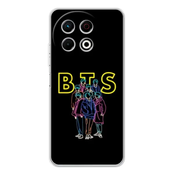 Чохол з принтом «BTS стайл» для TECNO Spark 30 Pro