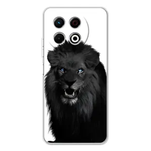Чохли з картинкою животних TECNO Spark 30 Pro (Чорний ЛЕВ)