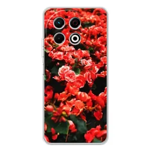 Чохли з квітами для TECNO Spark 30 Pro (VPrint) (Квіти червоні)