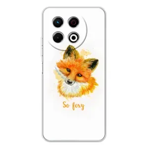 Чохли з картинкою Лисичка для TECNO Spark 30 Pro (VPrint) (Дівчинка Лиса)
