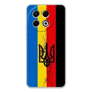 Украинские Чехлы для TECNO Spark 30 Pro с картинкой УПА (AlphaPrint) (Прапор УПА)