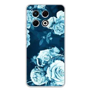 Чехлы (ART) Цветы на TECNO Spark 30 Pro (VPrint) (Блактині бутони)