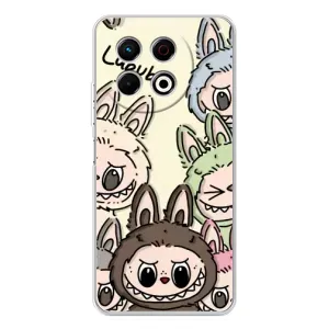 Чехол с Лабубу на TECNO Spark 30 Pro (Золотая обезьяна Bored Ape)
