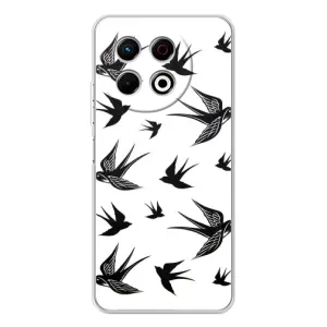 Чохол з пташками на TECNO Spark 30 Pro (VPrint) (Ластівки)