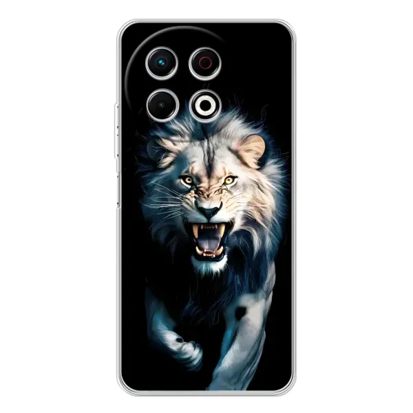 Чохол з принтом «Лев у темряві» для TECNO Spark 30 Pro