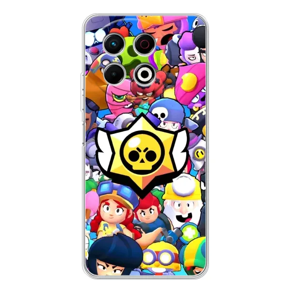 Чохол з принтом «Лого Brawl Stars» для TECNO Spark 30 Pro Чохол з принтом «Лого Brawl Stars» для TECNO Spark 30 Pro