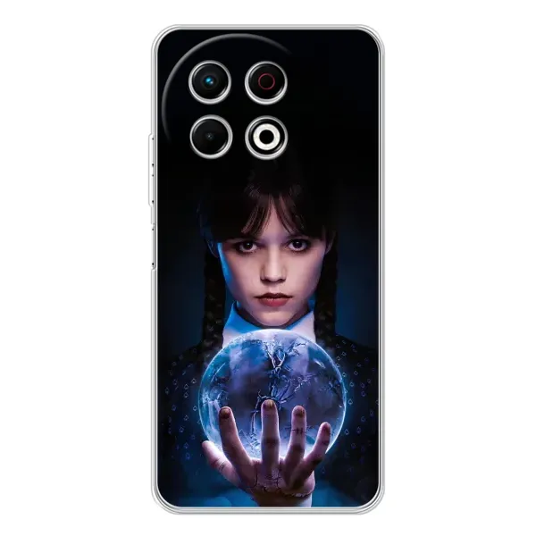 Чохол з принтом «Магічна сфера Венздей» для TECNO Spark 30 Pro