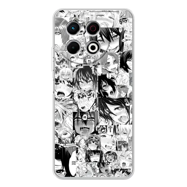 Чохол з принтом «Ahegao manga» для TECNO Spark 30 Pro