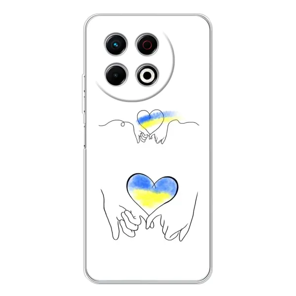 Чохол з принтом «Мир Україні» для TECNO Spark 30 Pro