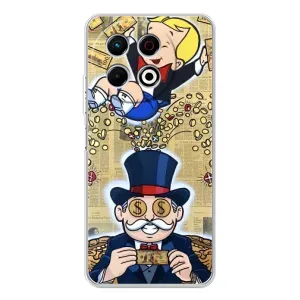 Чохол з принтом «Монополія Мен» для TECNO Spark 30 Pro