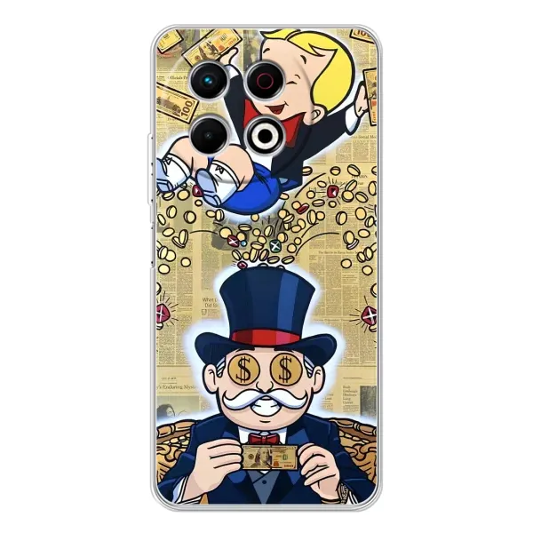 Чохол з принтом «Монополія Мен» для TECNO Spark 30 Pro Чохол з принтом «Монополія Мен» для TECNO Spark 30 Pro