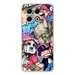 Чехлы с крутыми принтами для TECNO Spark 30 Pro - (PREMIUMPrint) (Monopoly man)