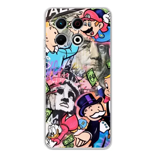 Чохол з принтом «Monopoly man» для TECNO Spark 30 Pro