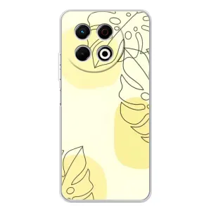 Силиконовый чехол с принтом в цветах на TECNO Spark 30 Pro