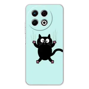 Чохол з принтом для TECNO Spark 30 Pro (AlphaPrint) Модні коти (Падаючий кіт)