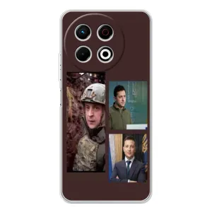 Чехол для TECNO Spark 30 Pro (AlphaPrint - с принтом Зеленского)
