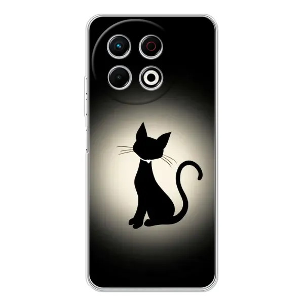 Чехол с принтом «Силуэт котика» для TECNO Spark 30 Pro Чехол с принтом «Силуэт котика» для TECNO Spark 30 Pro