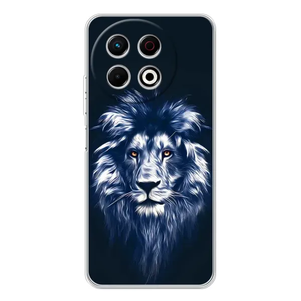 Чехол с принтом «Синий Лев» для TECNO Spark 30 Pro