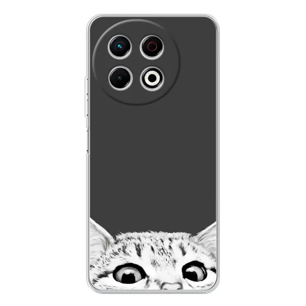 Чохол з принтом «Виглядає котик» для TECNO Spark 30 Pro