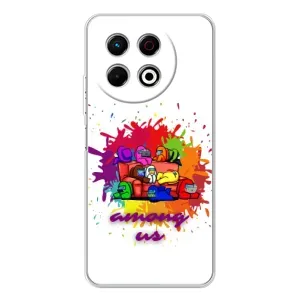 Чохли Амонг Ас для TECNO Spark 30 Pro (AlphaPrint) (Яскравий АмонгАс)