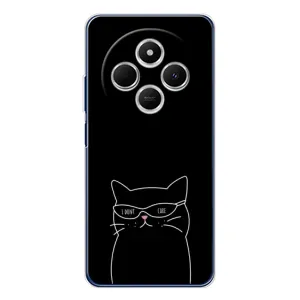 Чехол с рисунком кот на Tecno Spark 30 (Равнодушный кот)