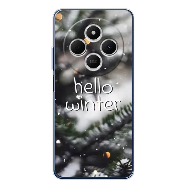 Чехол с принтом «Hello winter» для TECNO Spark 30