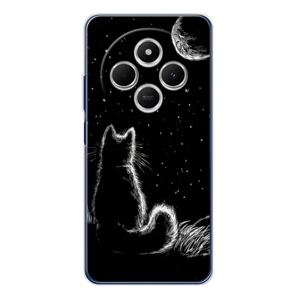 Чехол с принтом «Котик и луна» для TECNO Spark 30 Чехол с принтом «Котик и луна» для TECNO Spark 30