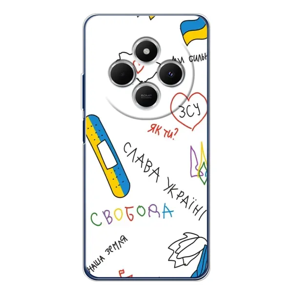Чехол с принтом «Стикер» для TECNO Spark 30
